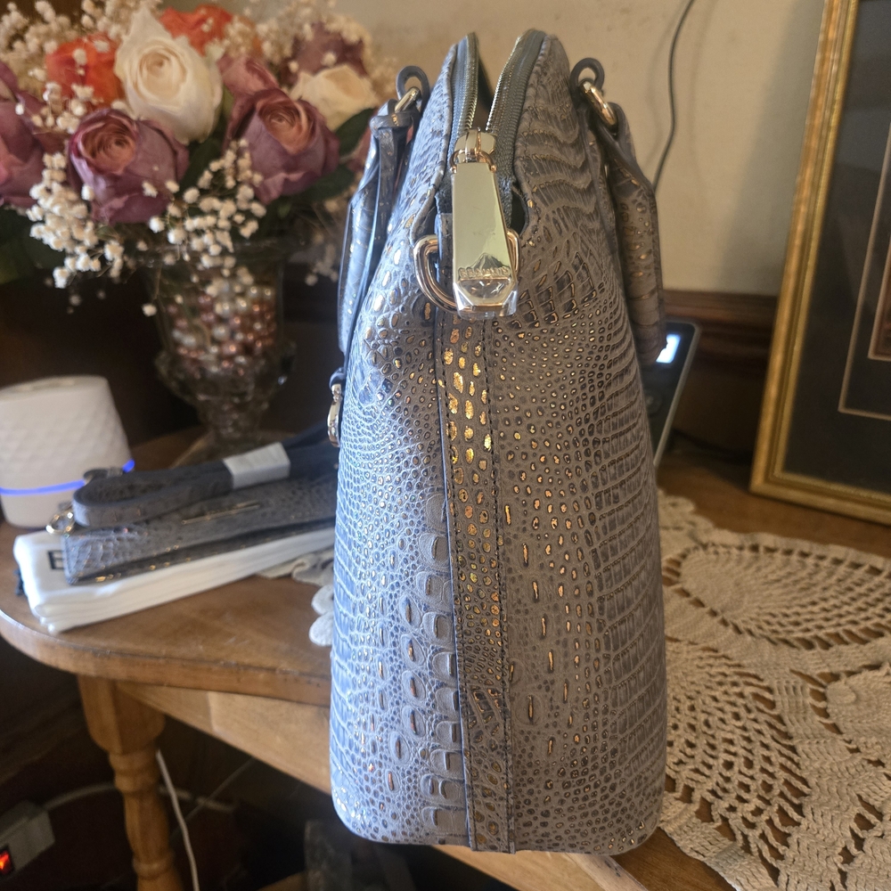 Brahmin Large Duxbury Regal Mini Melbourne Satchel + Matching Ady Wallet Set - Picture 6 of 8